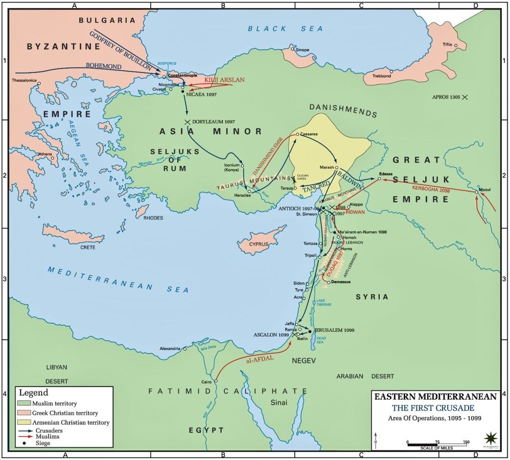 sultan and the saint film map of first crusade eastern mediterranean