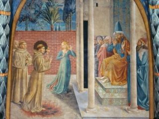 sultan and the saint film fresco st francis of assisi trial by fire before the sultan