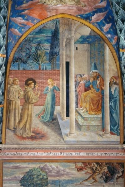 sultan and the saint film fresco st francis of assisi trial by fire before the sultan