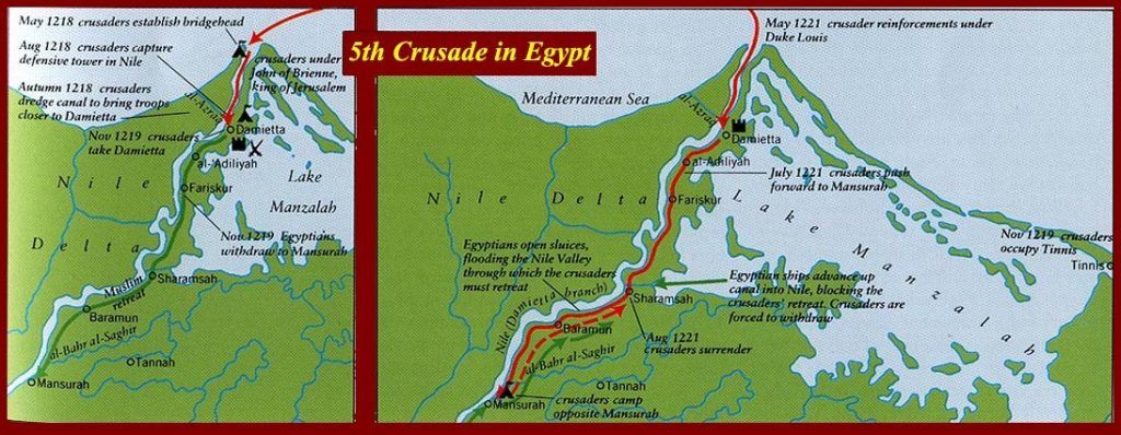 sultan and the saint film map 5th crusade egypt
